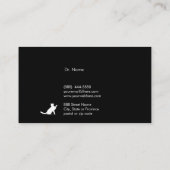 獣医猫および犬のıの名刺 名刺 (裏面)