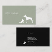 獣医猫および犬のıの名刺 名刺 (正面/裏面)