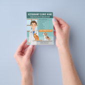 獣医獣医クリニックドクターペットケア チラシ (手)