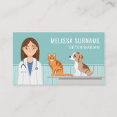 獣医獣医ベットウーマンドクターペットケア 名刺 (正面)