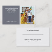 獣医獣医動物病院テンプレート 予約カード (正面/裏面)