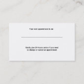 獣医獣医動物病院テンプレート 予約カード (裏面)