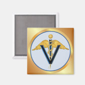 獣医用カドゥセウス マグネット (正面/裏面)