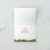 獣医用クリスマスカード、ペット病院 サンキューカード (内部)