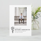 獣医用シンボルフォトホワイトブラック 案内状 (スタンド正面)