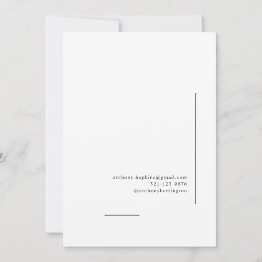 獣医用シンボルフォトホワイトブラック 案内状 (裏面)