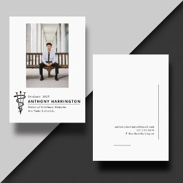 獣医用シンボルフォトホワイトブラック 案内状