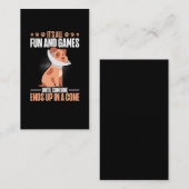 獣医用ドッグコーンユーモア獣医 名刺 (正面/裏面)