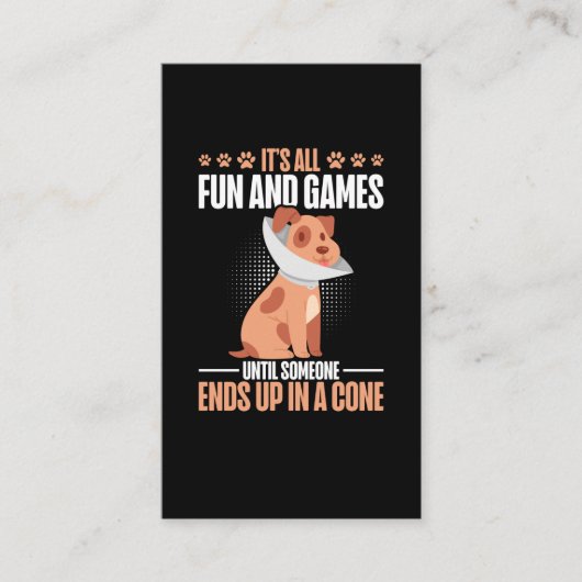 獣医用ドッグコーンユーモア獣医 名刺 (正面)