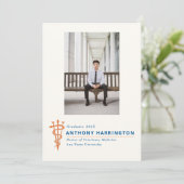 獣医用フォトシンボルメイズブルーオレンジ 案内状 (スタンド正面)