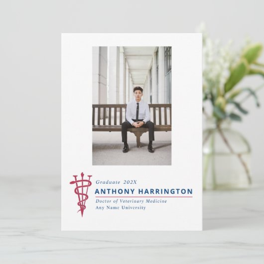 獣医用フォトシンボル赤青 案内状 (スタンド正面)