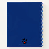 獣医用ポーズポパターン(の模様が)あるケットデザイン ノートブック (裏面)