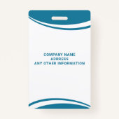 獣医病院の従業員の写真IDバッジ バッジ (裏面)