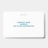 獣医病院の従業員の写真IDバッジ バッジ (裏面)