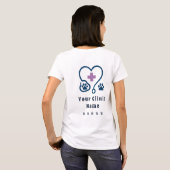 🩺 獣医病院チームの医療ディレクター 🩺 Tシャツ (裏面フル)