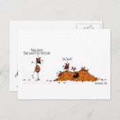 獣医秋から隠れるかわいい獣医シーズンウマ ポストカード (正面/裏面)