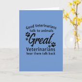 獣医素晴らし用挨拶カード カード (黄色い花)