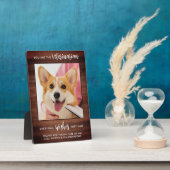 獣医素朴さんペット犬カスタムの写真 フォトプラーク (側面)