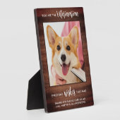 獣医素朴さんペット犬カスタムの写真 フォトプラーク (側面)