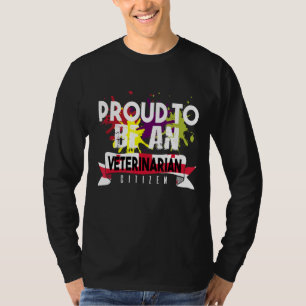 獣医誇りを持ったの市民の職業キャリアワーク Tシャツ