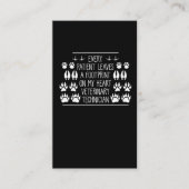 獣医足プリント動物 名刺 (正面)