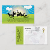 獣医踊り動物名刺 予約カード (正面/裏面)