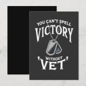 獣医退役軍人日なしには勝利を綴れない 招待状 (正面/裏面)
