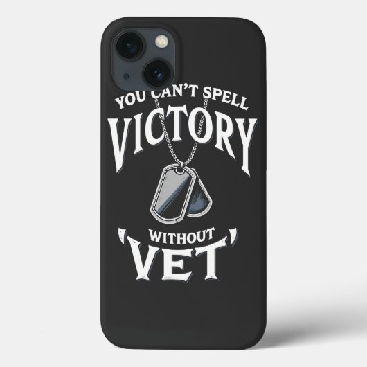 獣医退役軍人日なしには勝利を綴れない Case-Mate iPhoneケース (裏面)
