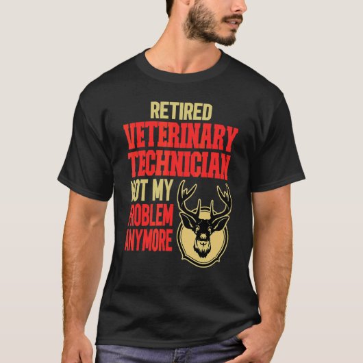 獣医退職した士鹿狩り Tシャツ (正面)