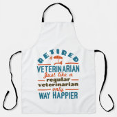獣医退職した獣医の退職後の幸せ エプロン (正面)