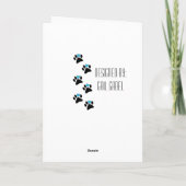 獣医退職した用挨拶カード カード (裏面)