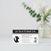 獣医院アポイントメントバックビジネスカード 予約カード (スタンド正面)