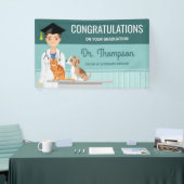 獣医院獣医Vet DVMおめでとうございます 横断幕 (トレードショー)