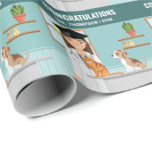 獣医院獣医Vet DVM卒業 ラッピングペーパー (ロールコーナー)