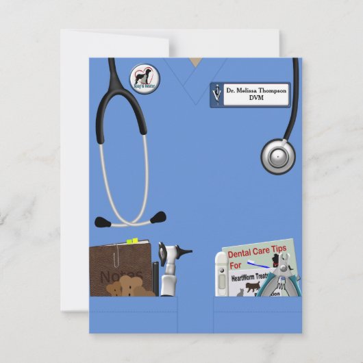 獣医院発表 招待状 (正面)