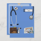 獣医院発表 招待状 (正面/裏面)