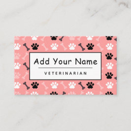 獣医 かわいい 爪 骨 おしゃれな模様 獣医 名刺