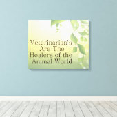 獣医 キャンバスプリント (インサイチュ (ウッドフロア))