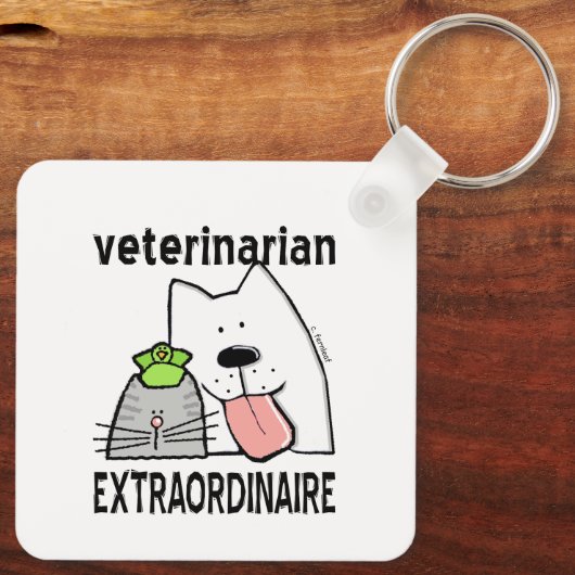 獣医 キーホルダー (裏面)