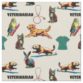 獣医 ファブリック (クローズアップ)