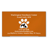 獣医 マグネット名刺 (正面)