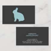 獣医/動物愛好家/バニー/ウサギ 名刺 (正面/裏面)