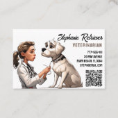 獣医 名刺 (正面)