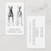 獣医 名刺 (正面/裏面)