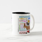 獣医 – 地下鉄アート獣医の任期 ツートーンマグカップ (正面右)
