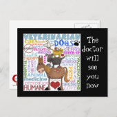 獣医 – 地下鉄アート獣医の任期 ポストカード (正面/裏面)