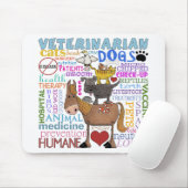 獣医 – 地下鉄アート獣医の任期 マウスパッド (マウス)