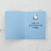 獣医（旧英語）かわいいシェプドッグ カード (内部)