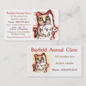 獣医/猫好きの名刺 名刺 (正面/裏面)