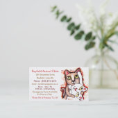 獣医/猫好きの名刺 名刺 (スタンド正面)